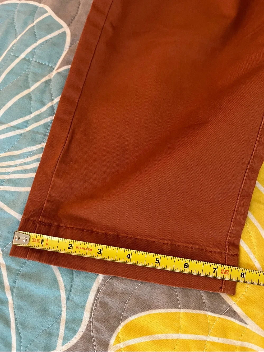 NWT Gap Girlfriend Khakis in a burnt orange Sz 12 - Picture 10 of 14
